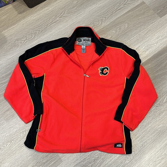 Calgary Flames NHL Fleece Sweater Size XL - Picture 1 of 5
